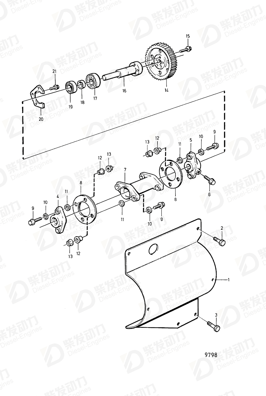 volvo penta Lock washer 1543464 Drawing volvo penta Lock washer 1543464 Drawing